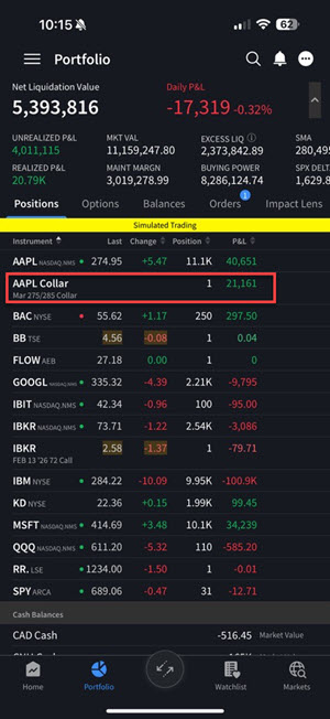 Protective Collar in Portfolio for iPhone